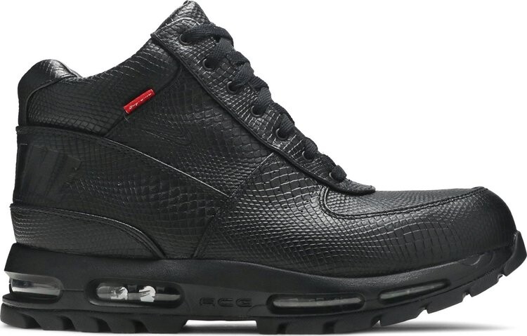 

Ботинки Nike Supreme x Air Max Goadome 'Black Snakeskin', черный