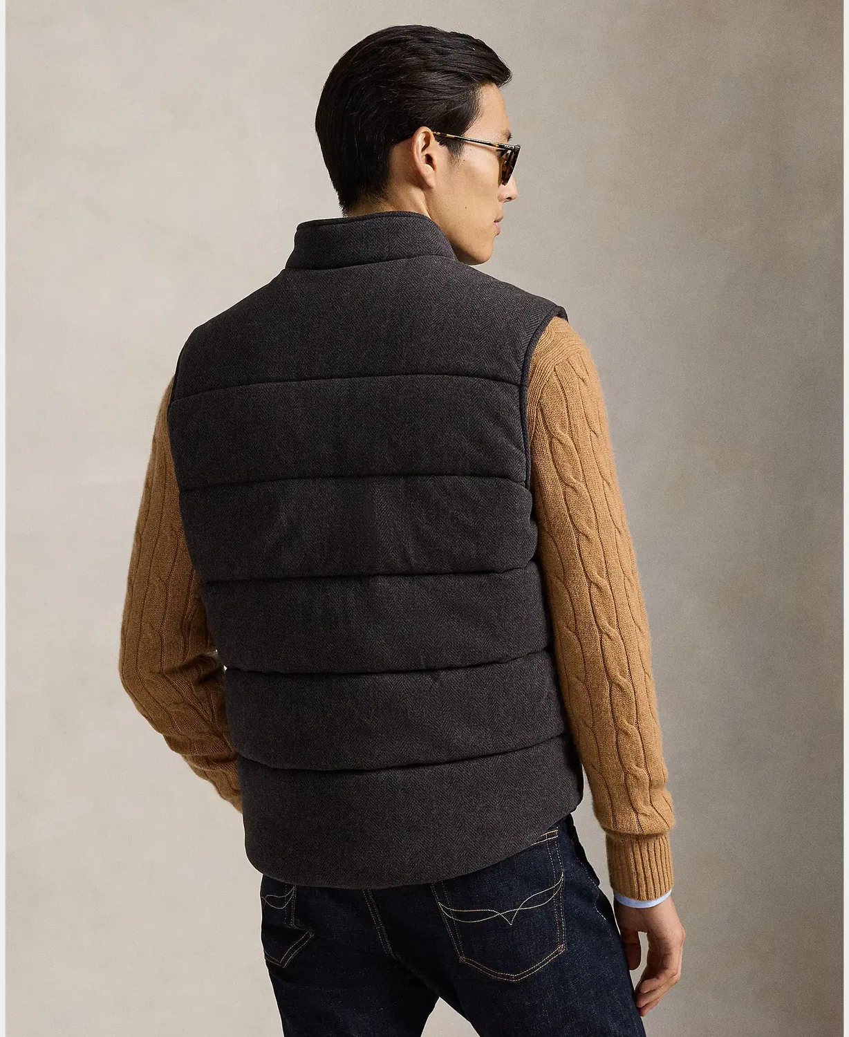 Мужской жилет с узором «гусиная лапка» Estate-Rib Polo Ralph Lauren, Volcánico — фото 2