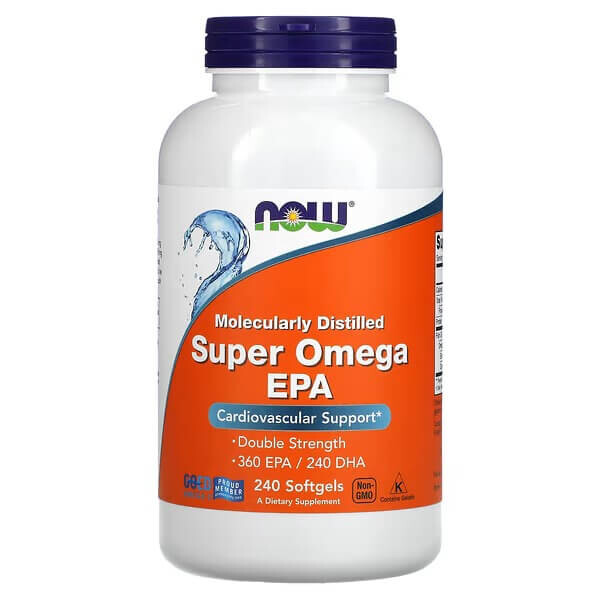 

Омега EPA Super Now Foods, 240 капсул