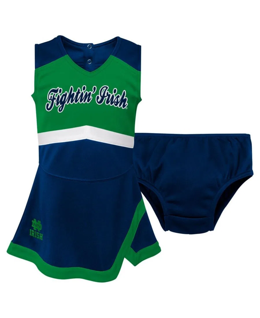Комплект платье-трапеция и шорты с принтом Notre Dame Fighting Irish Outerstuff, Navy