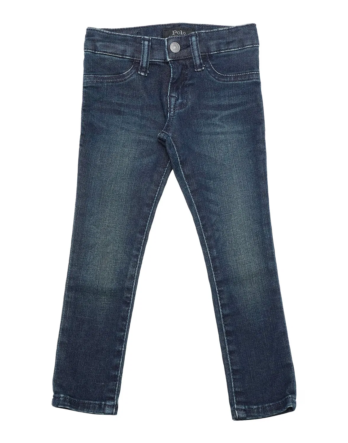Детские джинсы для девочек с завышенной талией Aubrie Denim Legging Polo Ralph Lauren, синий