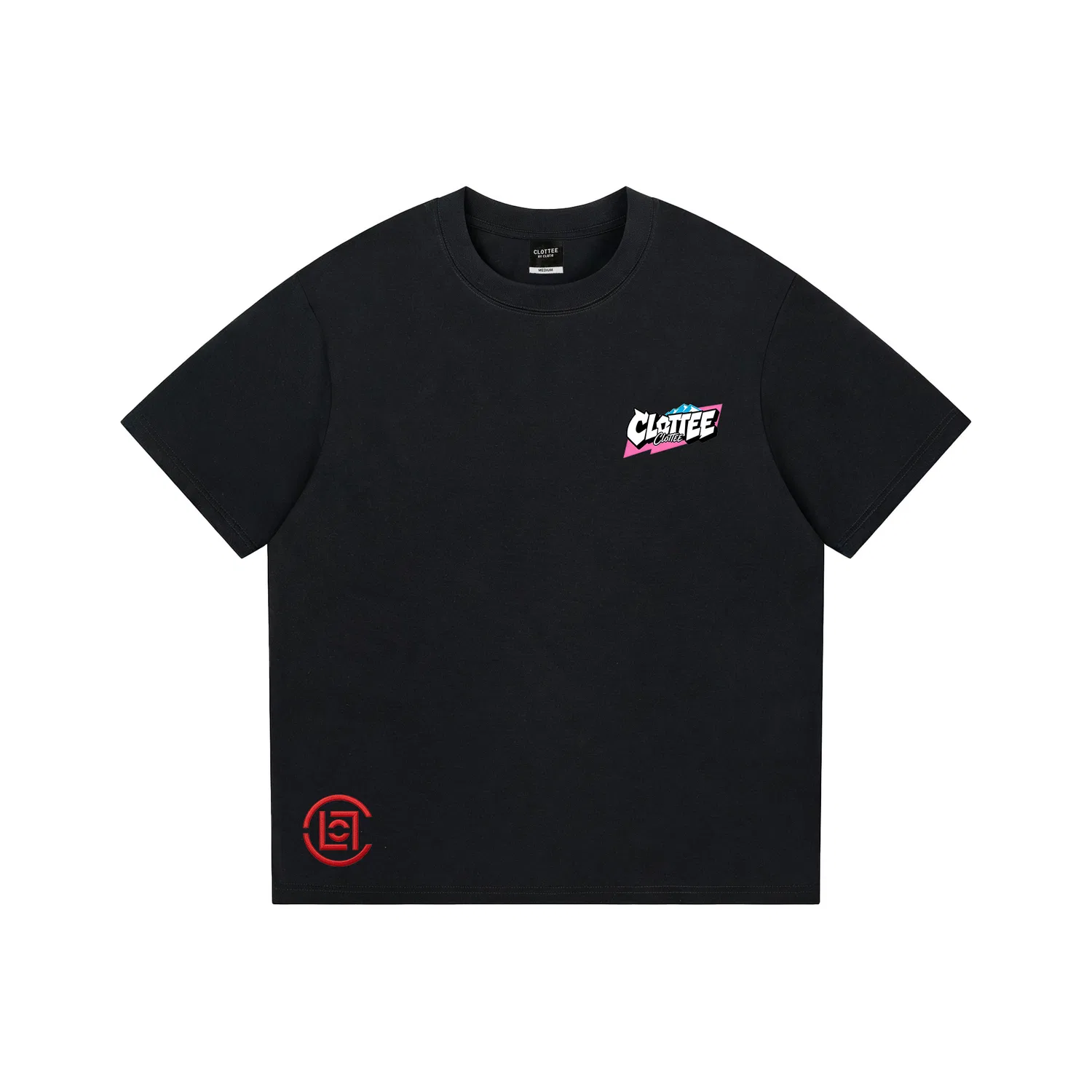 Детская футболка с принтом без рукавов CLOT, Black-White Logo