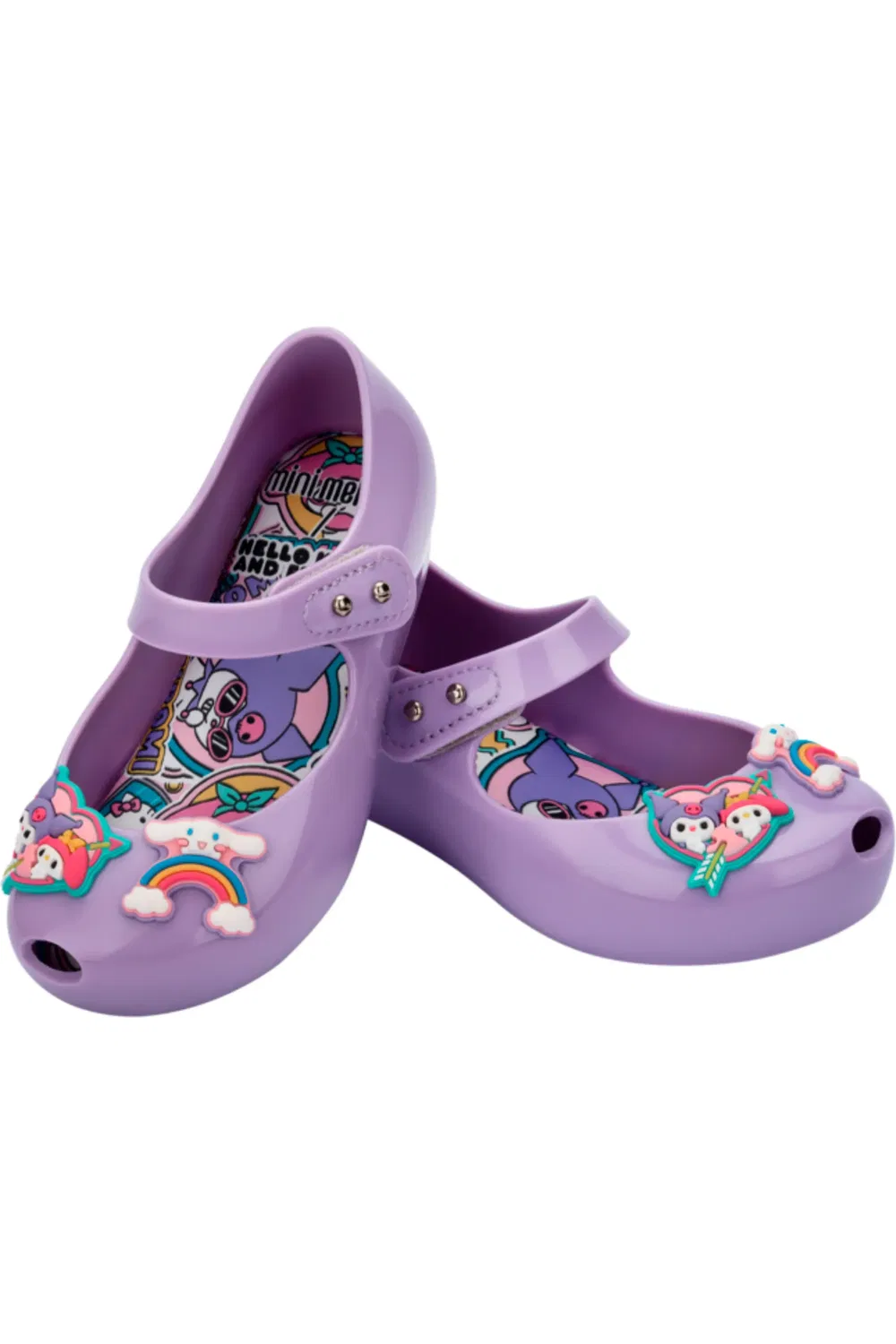 Детские туфли с Hello Kitty Ultragirl Flat Mini Melissa, Lilac/Pink — фото 4