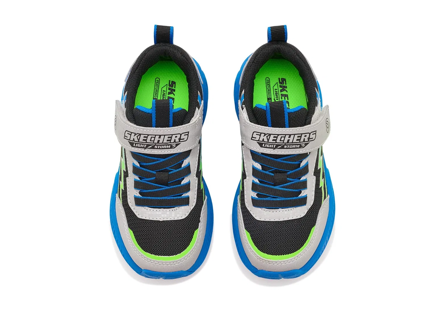 Кроссовки Light Storm 3 400152L (для маленьких и больших детей) Skechers Kids, Silver/Multi — фото 3