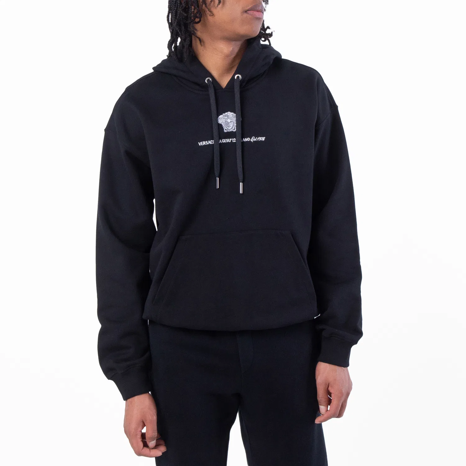 Свитшот с вышивкой Medusa Logo Versace, Black