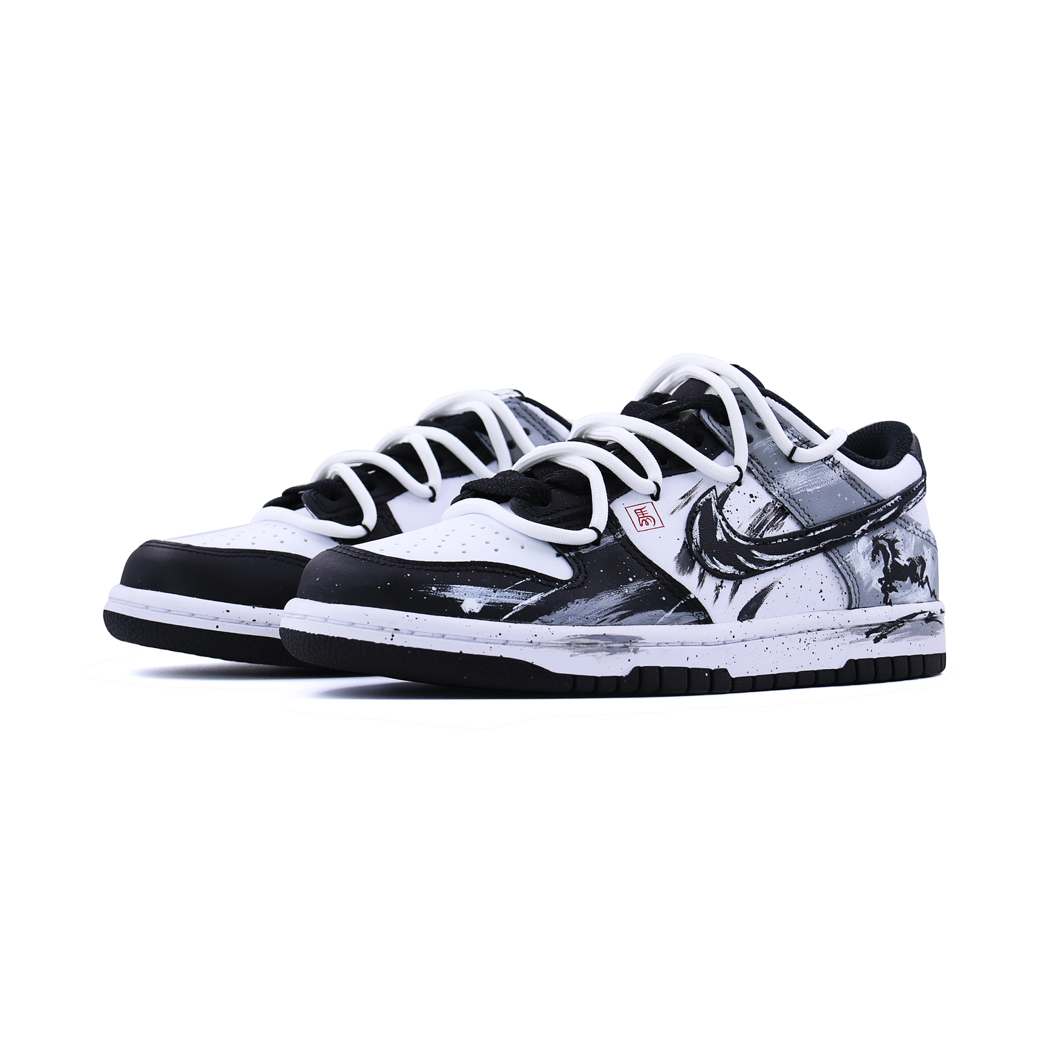 Nike Dunk CNY Year, Auspicious Steps With Stirrups легкие увеличивающие рост низкие кроссовки для скейтбординга Unisex черные — фото 4
