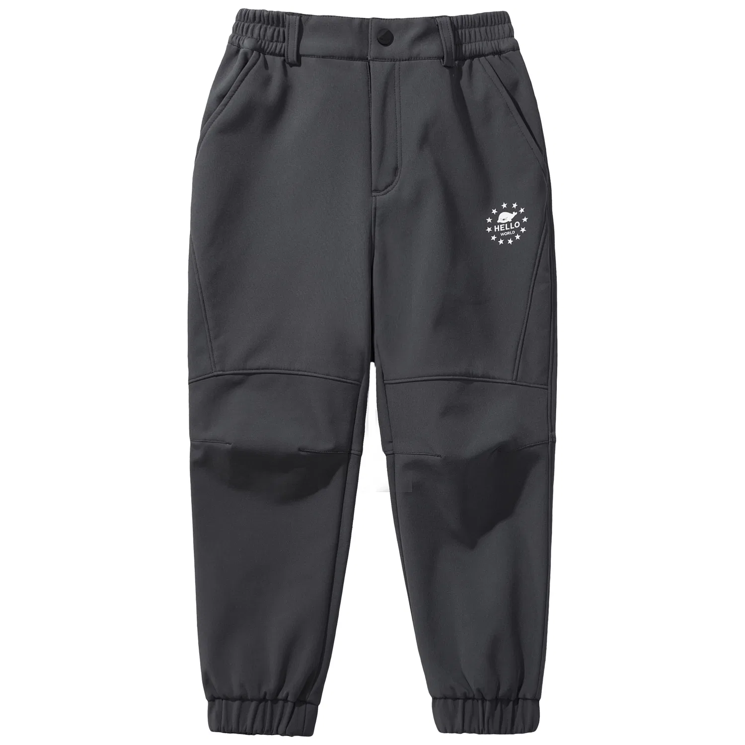 Детские утепленные софтшелловые штаны PELLIOT, Dark Gray