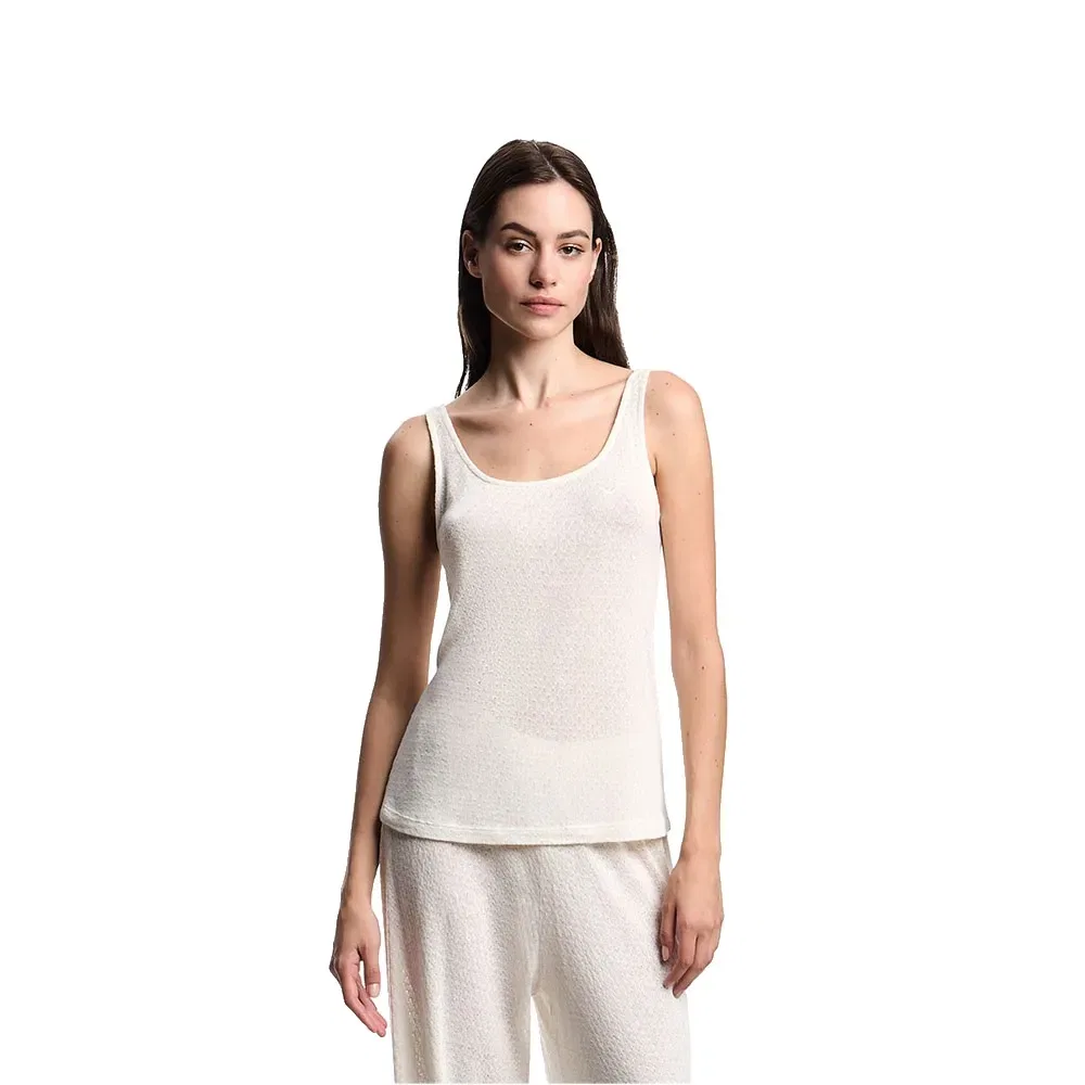 Женский топ без рукавов Emporio armani, White
