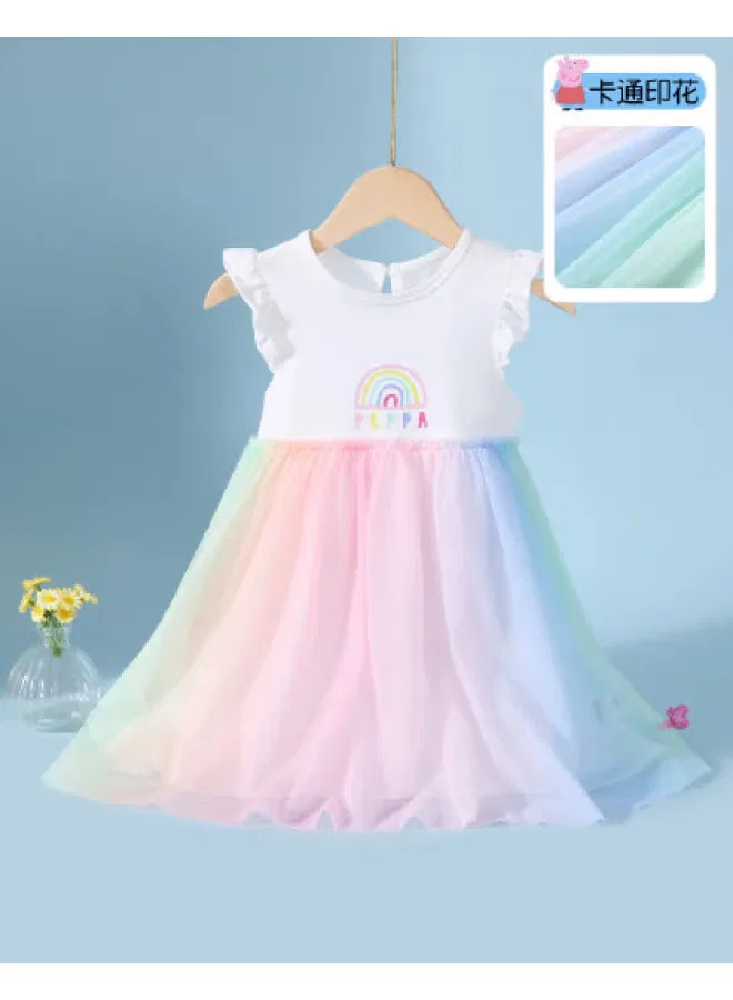 Платье с короткими рукавами Peppa Pig, белый