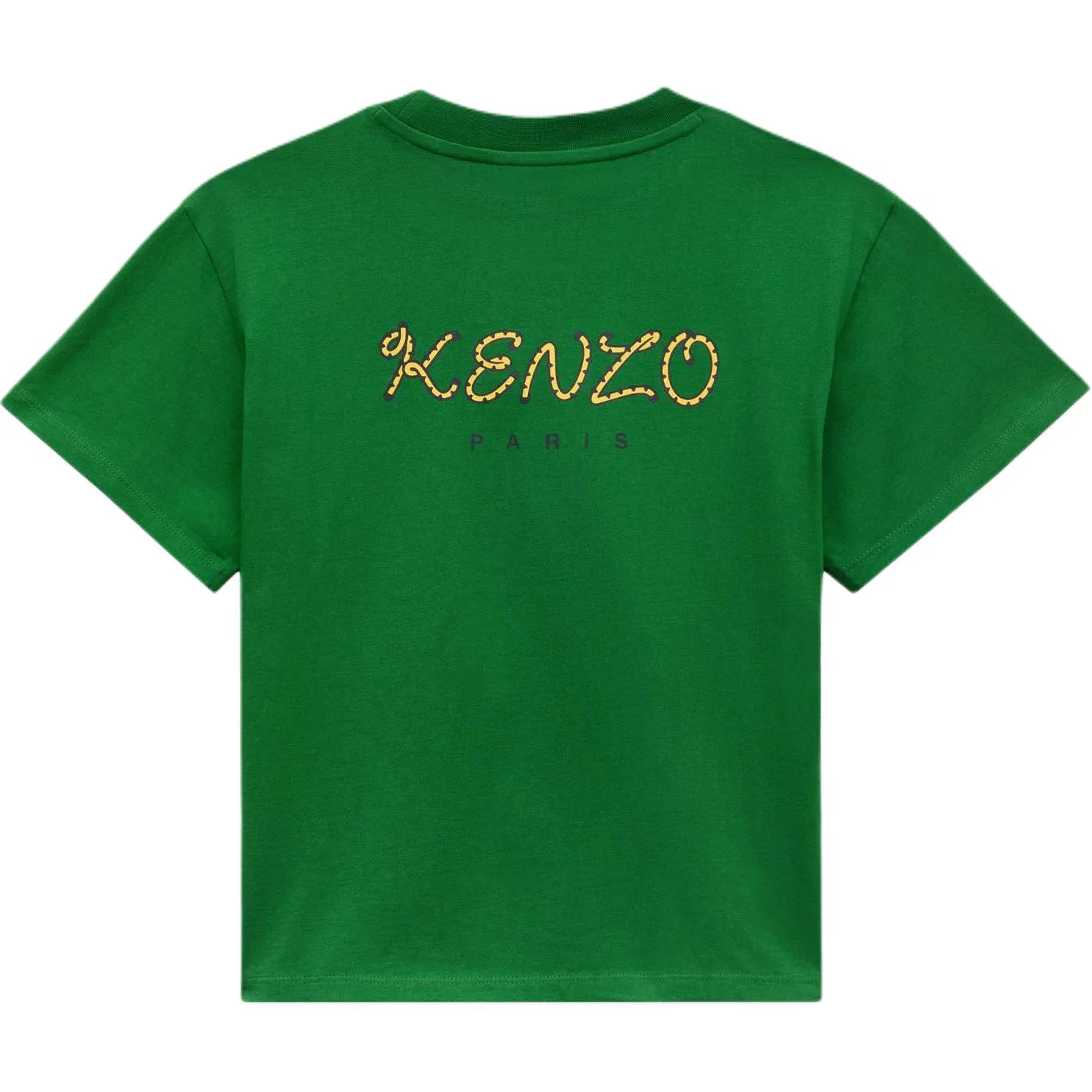 Детская футболка с круглым вырезом Dark Green KENZO — фото 3
