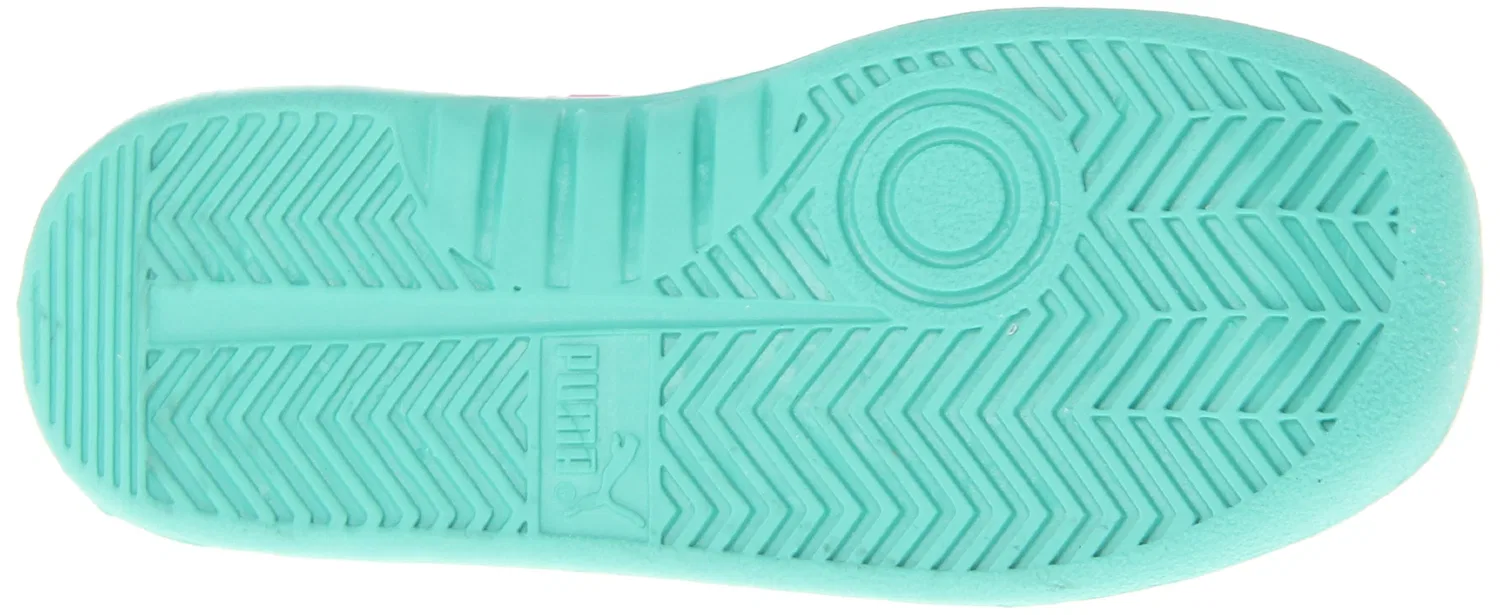 Детские кроссовки для девочек с контрастными цветами PUMA Speciale GV, Bianco Barbabietola Viola Verde Elettrico — фото 4