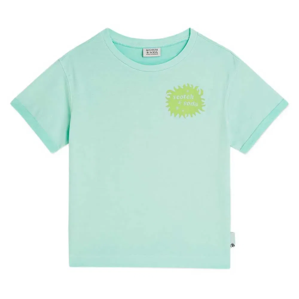 Детская футболка с принтом 183101 Scotch & soda, Green