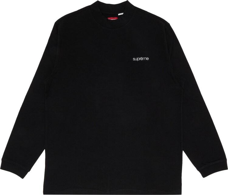 

Лонгслив Supreme Mock Neck Long-Sleeve Top 'Black', черный