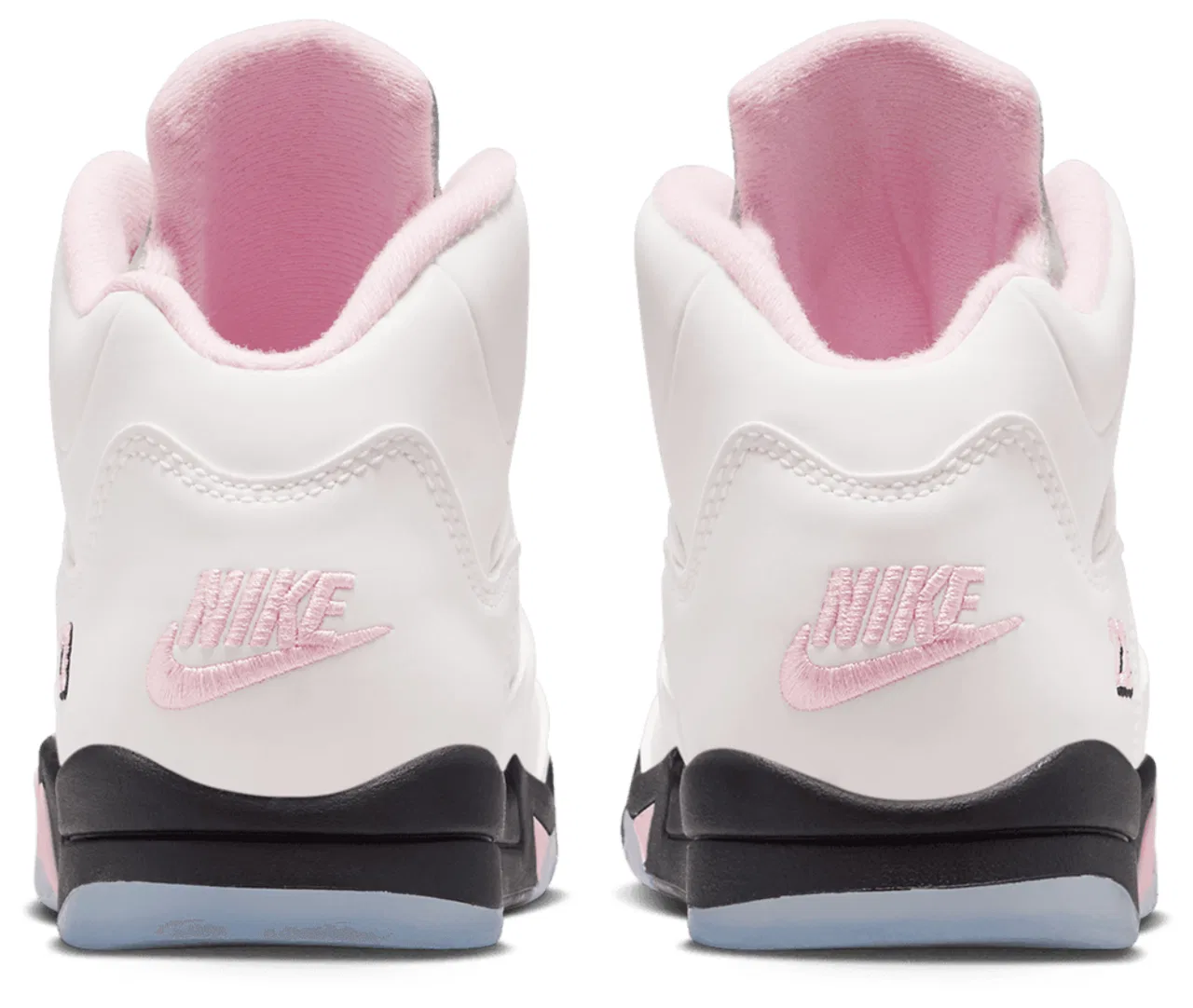 Кроссовки для мальчиков Retro 5 OG Jordan, цвет White/Soft Pink/Black — фото 3
