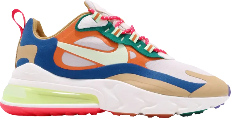 

Кроссовки Nike Wmns Air Max 270 React 'Multi-Color', загар, Бежевый, Кроссовки Nike Wmns Air Max 270 React 'Multi-Color', загар