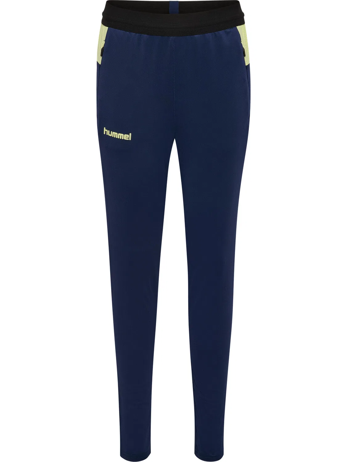 Детские спортивные штаны для мальчиков Hmlblaze Hummel, Midnight Indigo / Lime Green — фото 4