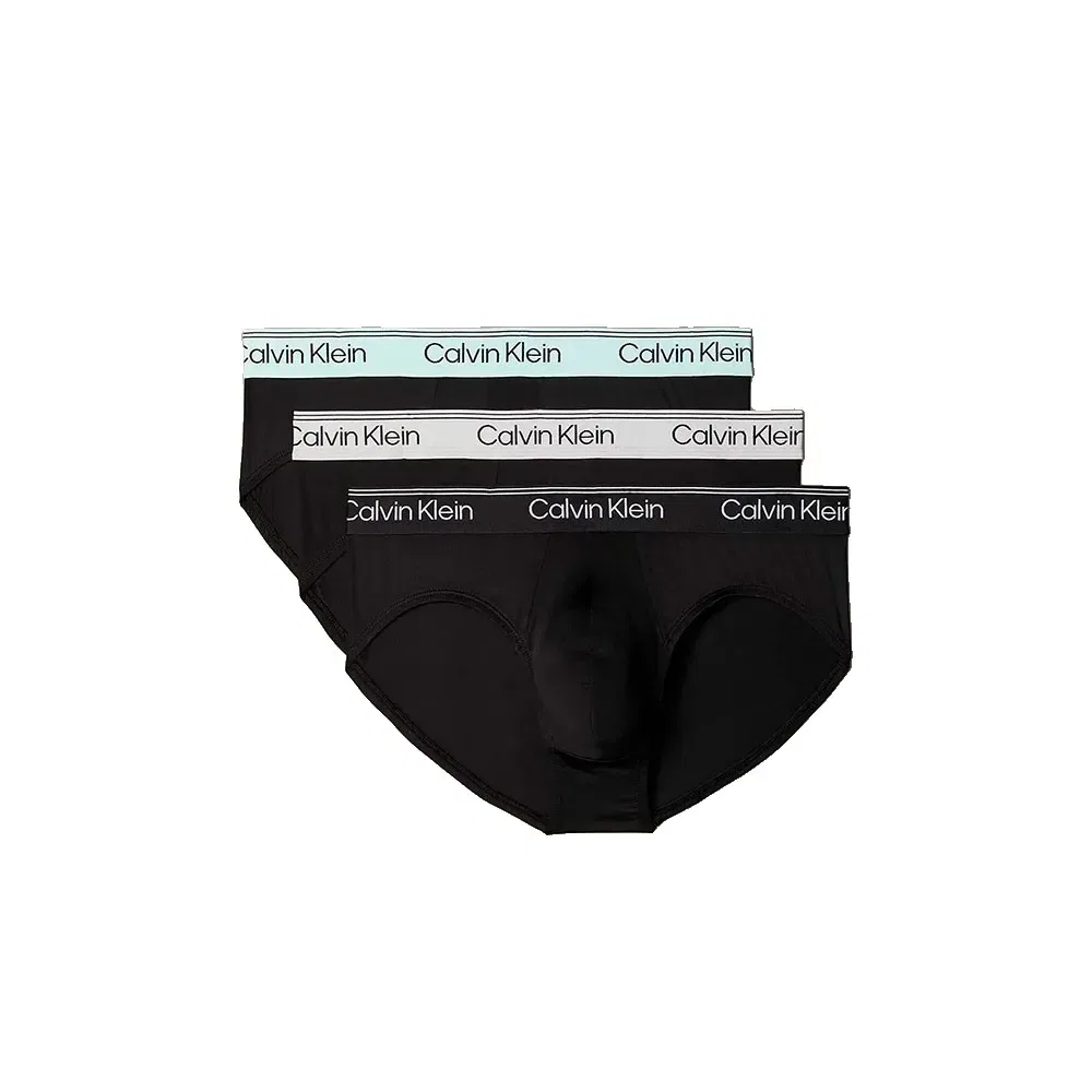 Комплект трусов Calvin Klein Microfibre Stretch, 3 предмета, черный