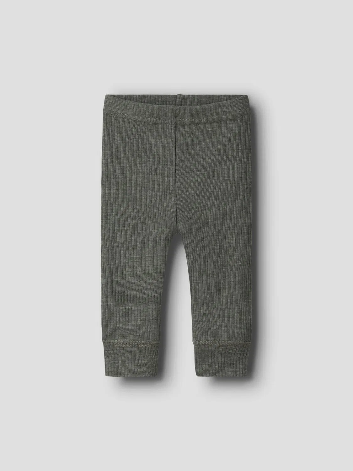 Леггинсы шерстяные NBNWAX WOOL RIB LEGGING Name It, зеленый — фото 3