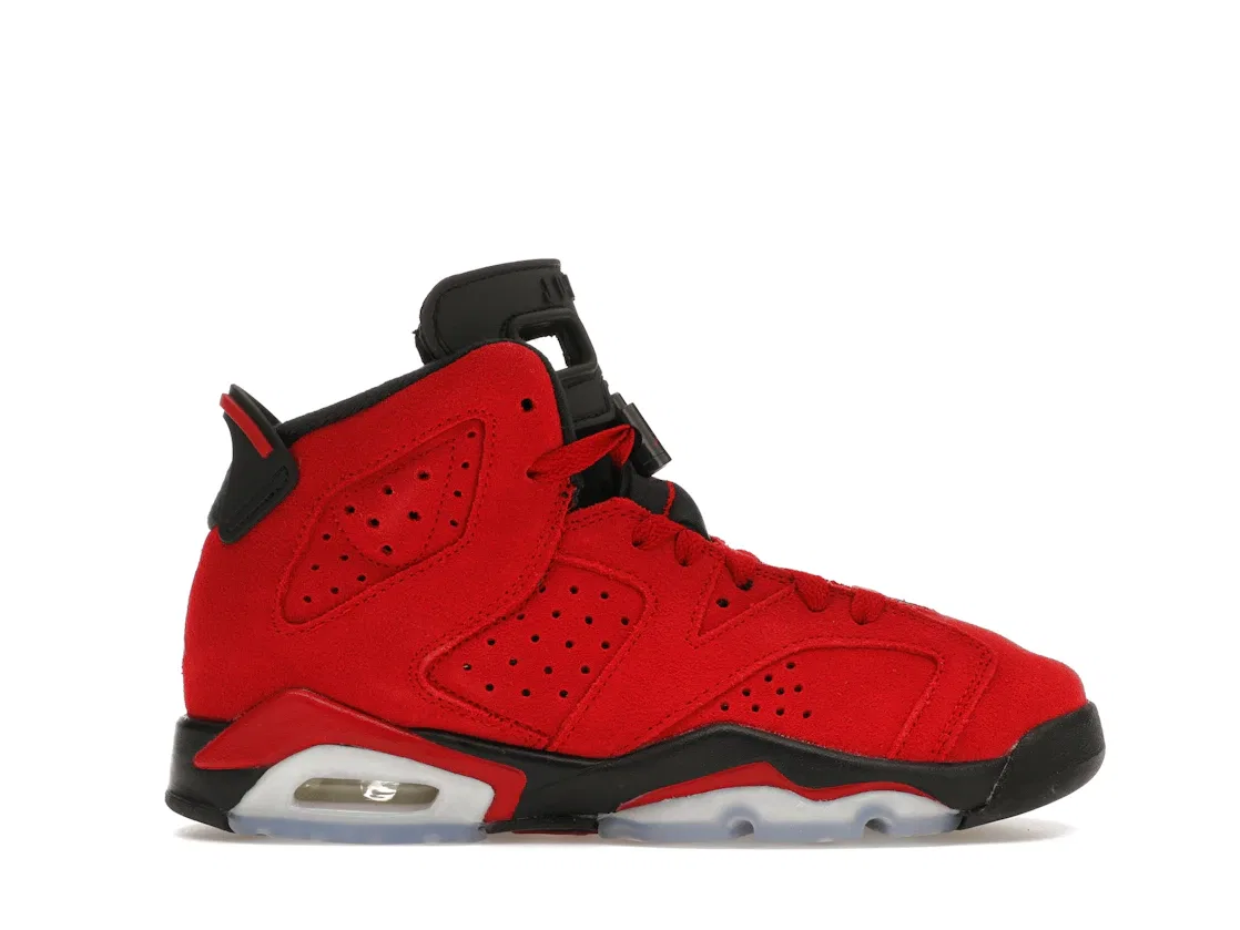 Детские кроссовки с воздушной подушкой Jordan 6 Retro Toro Bravo Jordan, Varsity Red/Black