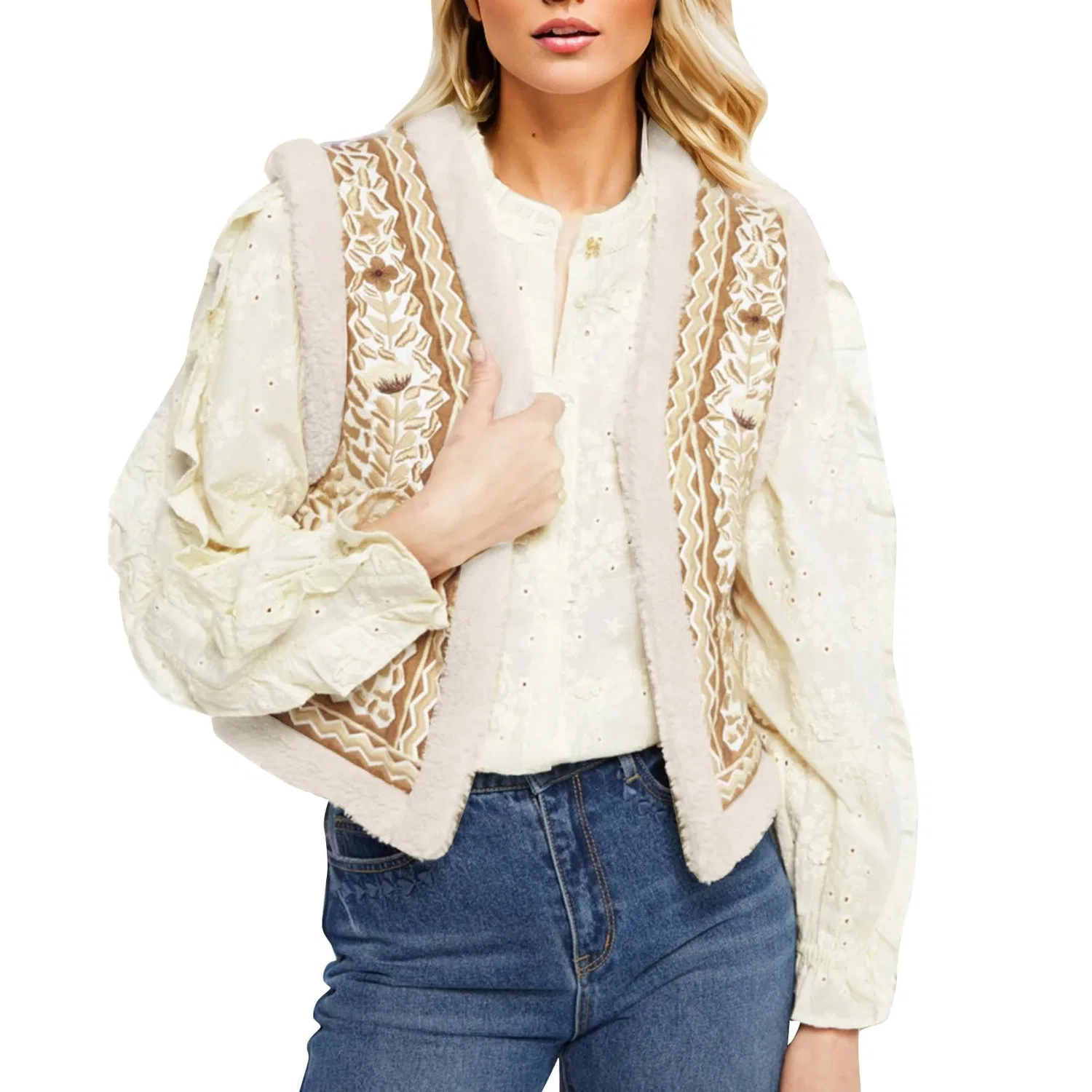Женский утепленный жилет с принтом Gilet Riscaldato Donna, Giallo