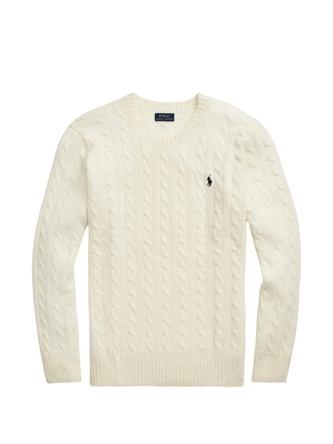 Джемпер с косами из шерсти и кашемира Polo Ralph Lauren, нейтральные