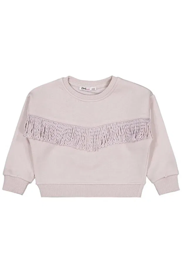 Детские свитшот для девочек с длинным рукавом Civil Girls, Light Beige