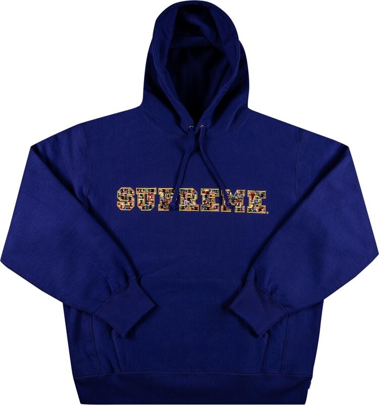 

Толстовка Supreme Jewels Hooded Sweatshirt 'Dark Royal', синий