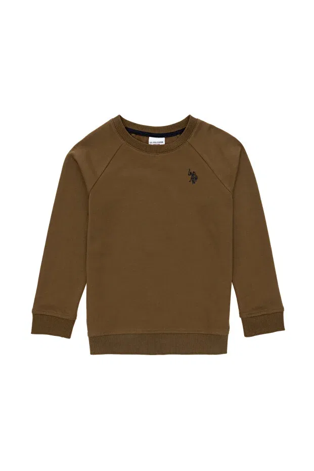 Детское худи для мальчиков с длинным рукавом U.S. Polo Assn., Khaki — фото 3