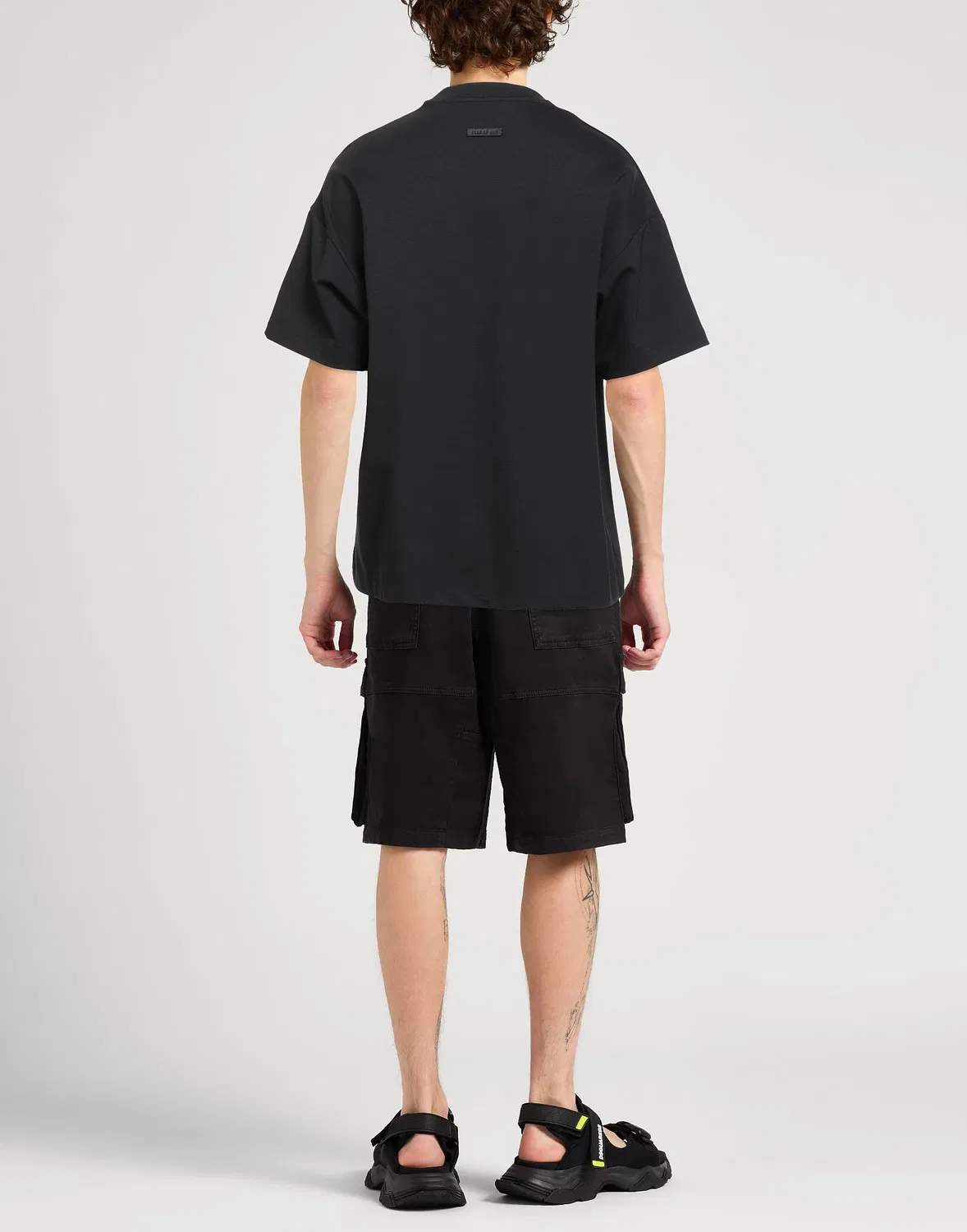 Мужская футболка оверсайз Fear Of God, черный — фото 3