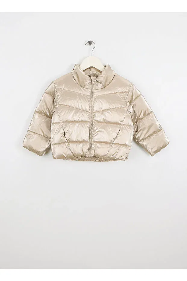 Детское пальто-пуховик для девочек с длинным рукавом Name It, Nude Color