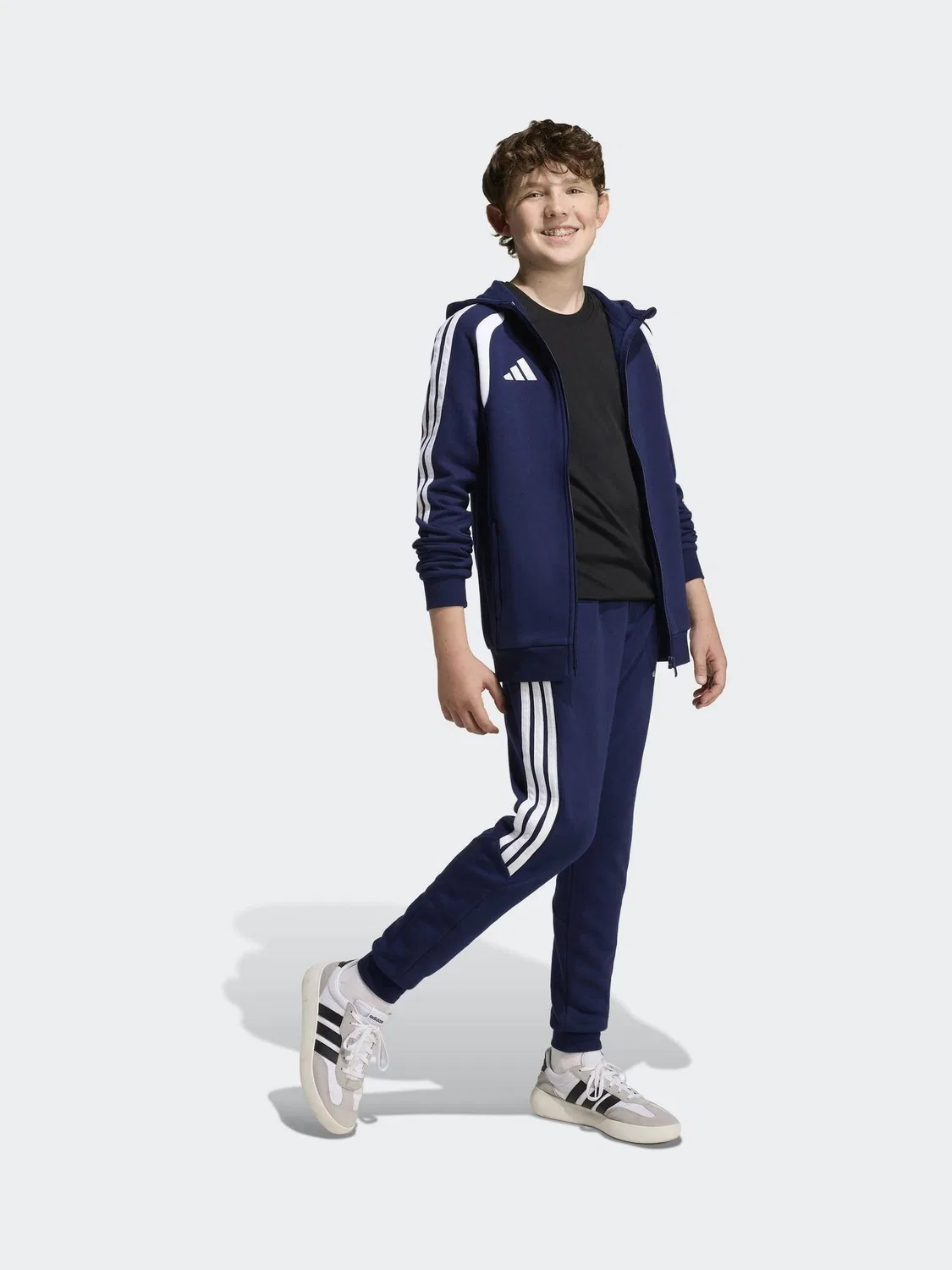 Худи на молнии Tiro 26 League adidas, синий — фото 3