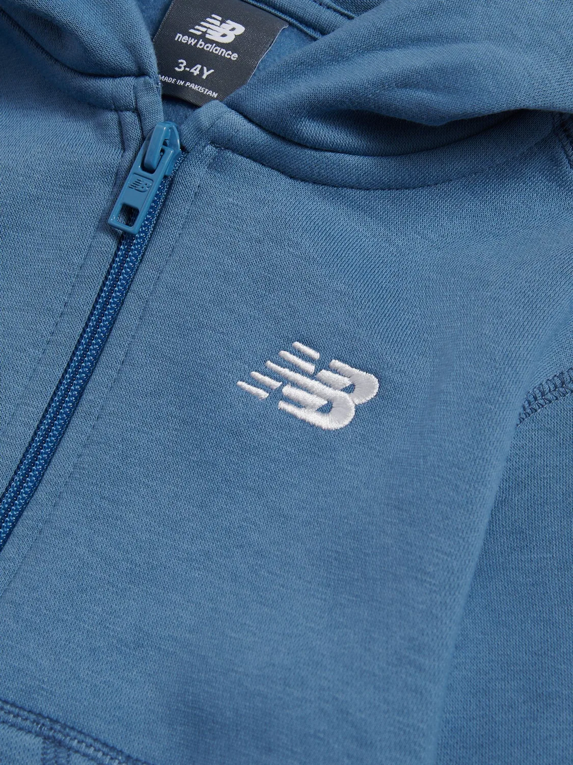 Худи на молнии New Balance, синий — фото 3