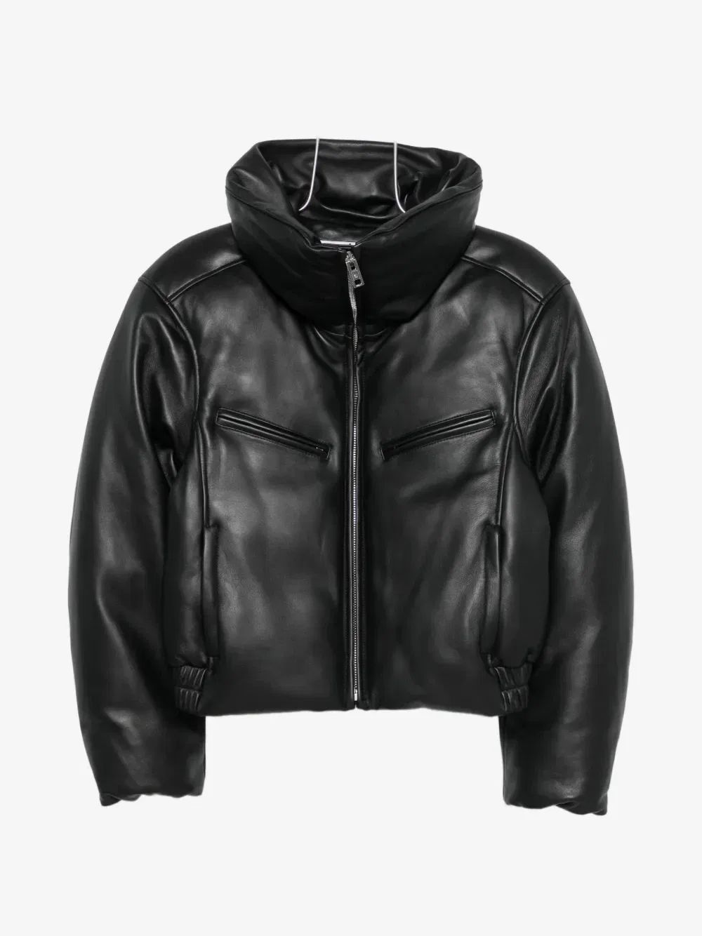 Куртка с воротником-стойкой на подкладке Alexander Wang, черный