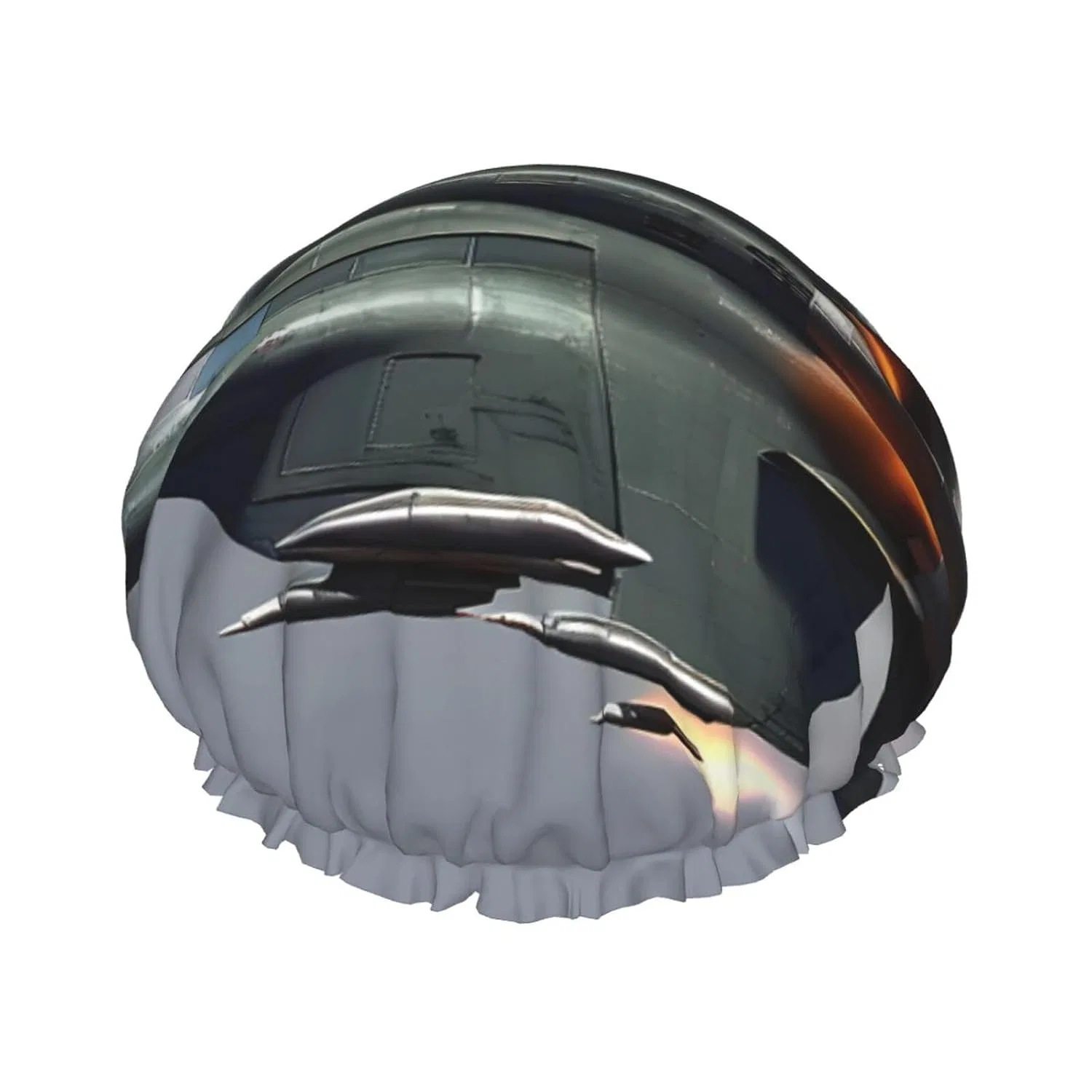 Шапочка для душа с принтом Jet Fighter, JEJEA, двуслойная, водонепроницаемая