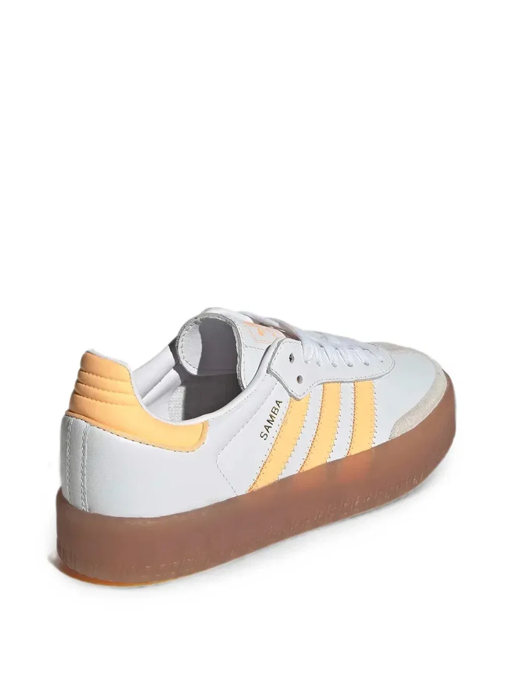 Кроссовки Samba со вставками Adidas Kids, белый — фото 2