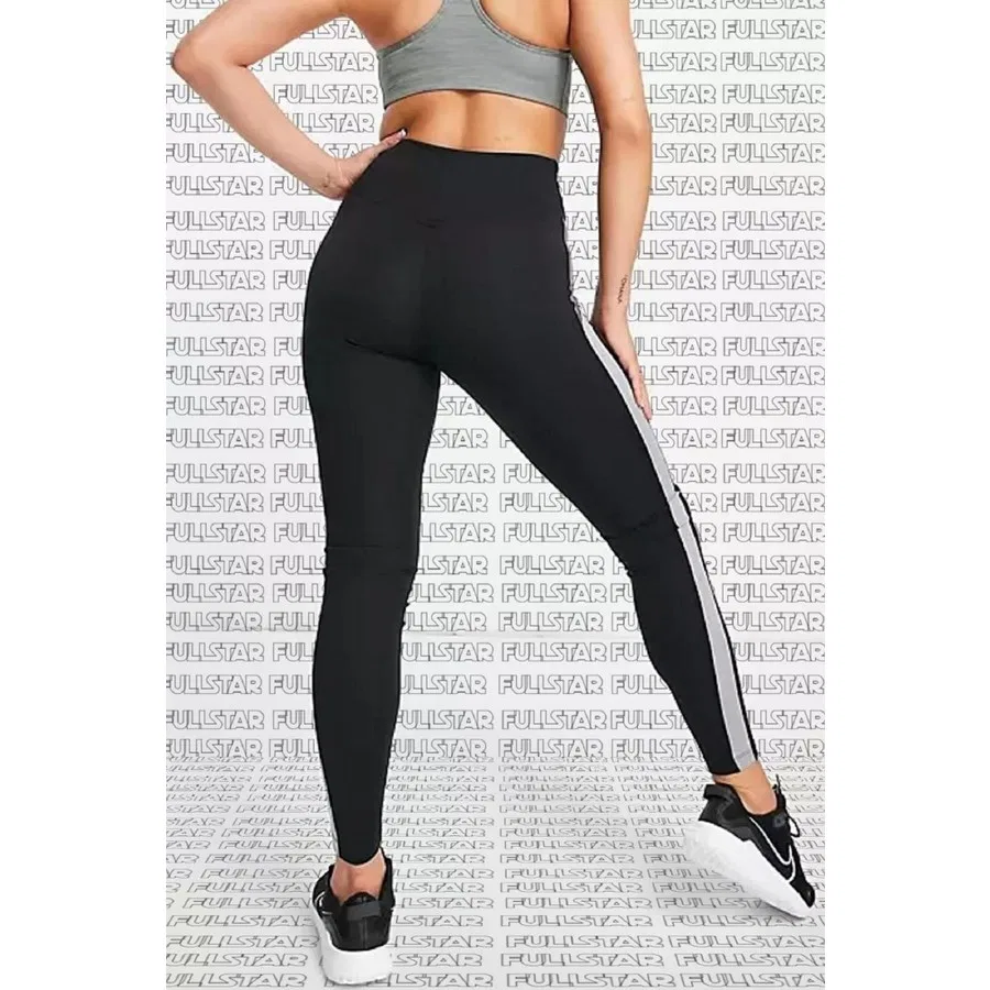 Спортивные леггинсы с принтом Color Block Nike One Dri Fit, Черный — фото 3