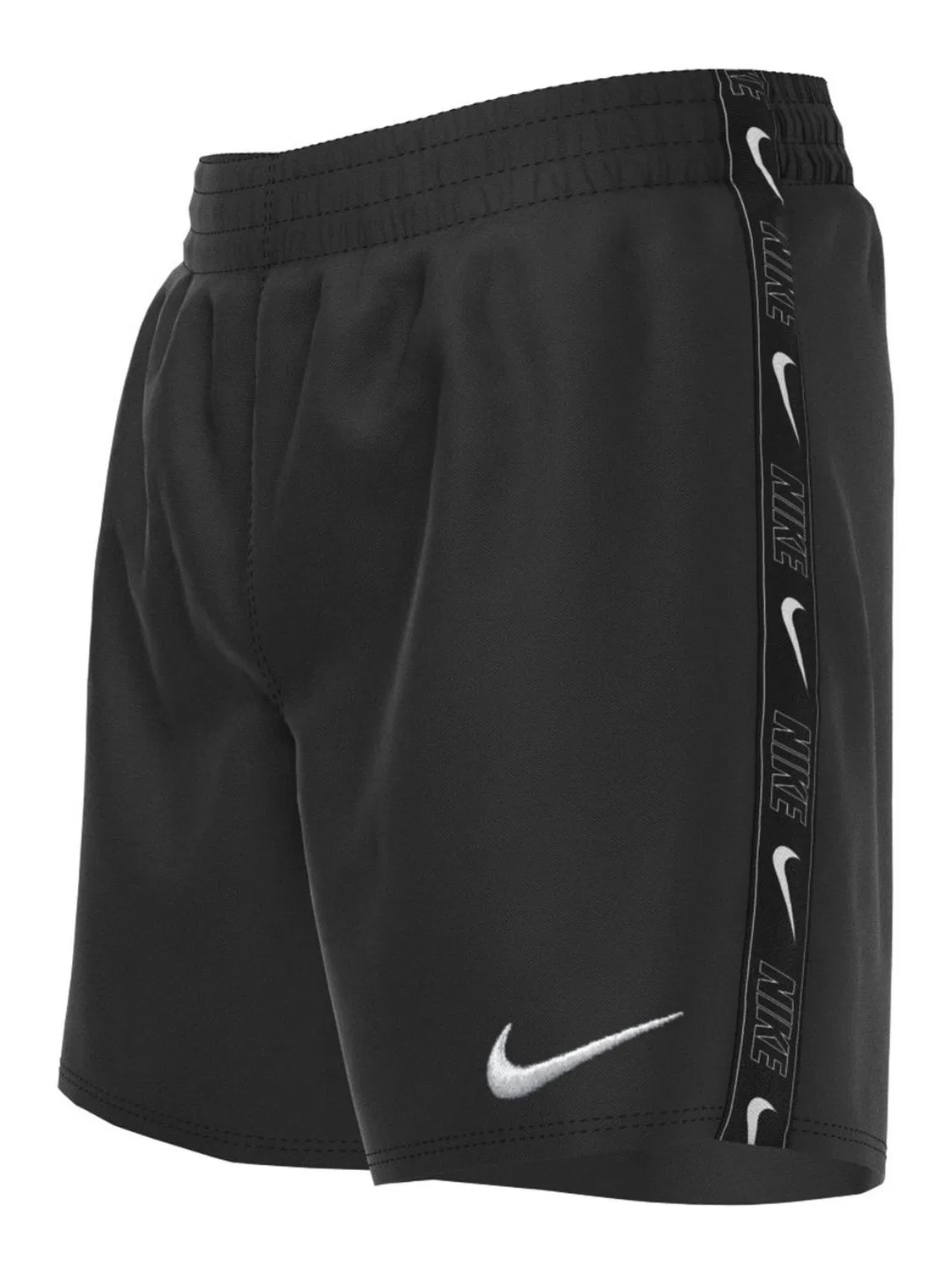 Плавки Nike Black 4 Inch Swim Logo Tape Volley Shorts, черный — фото 3