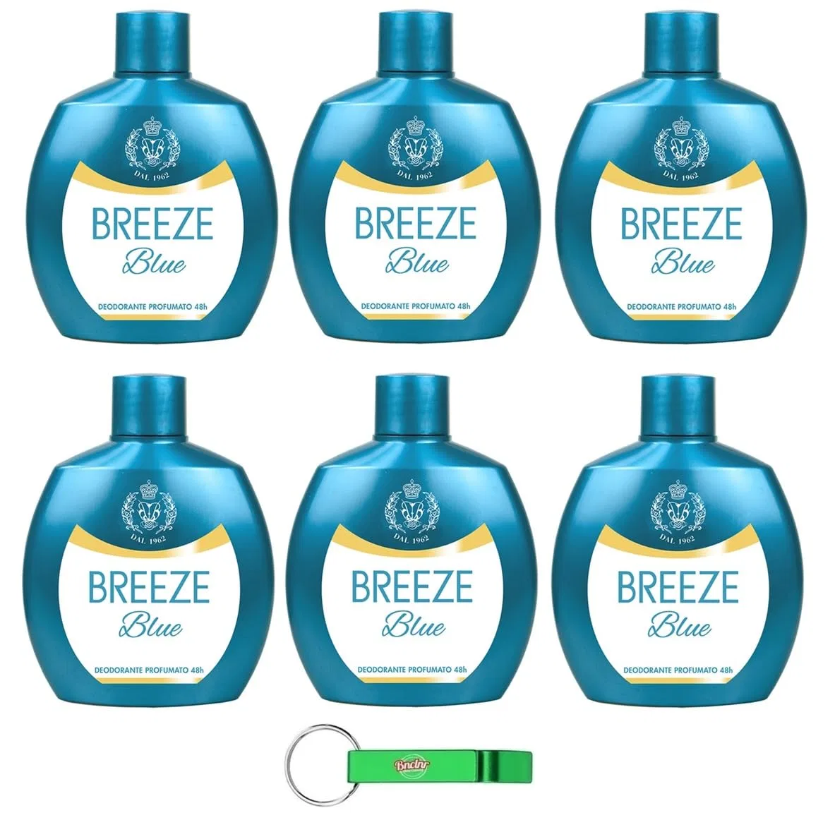 Дезодорант без газа и солей алюминия Breeze Blue, Beni Culinari, набор 6 шт. по 100 мл