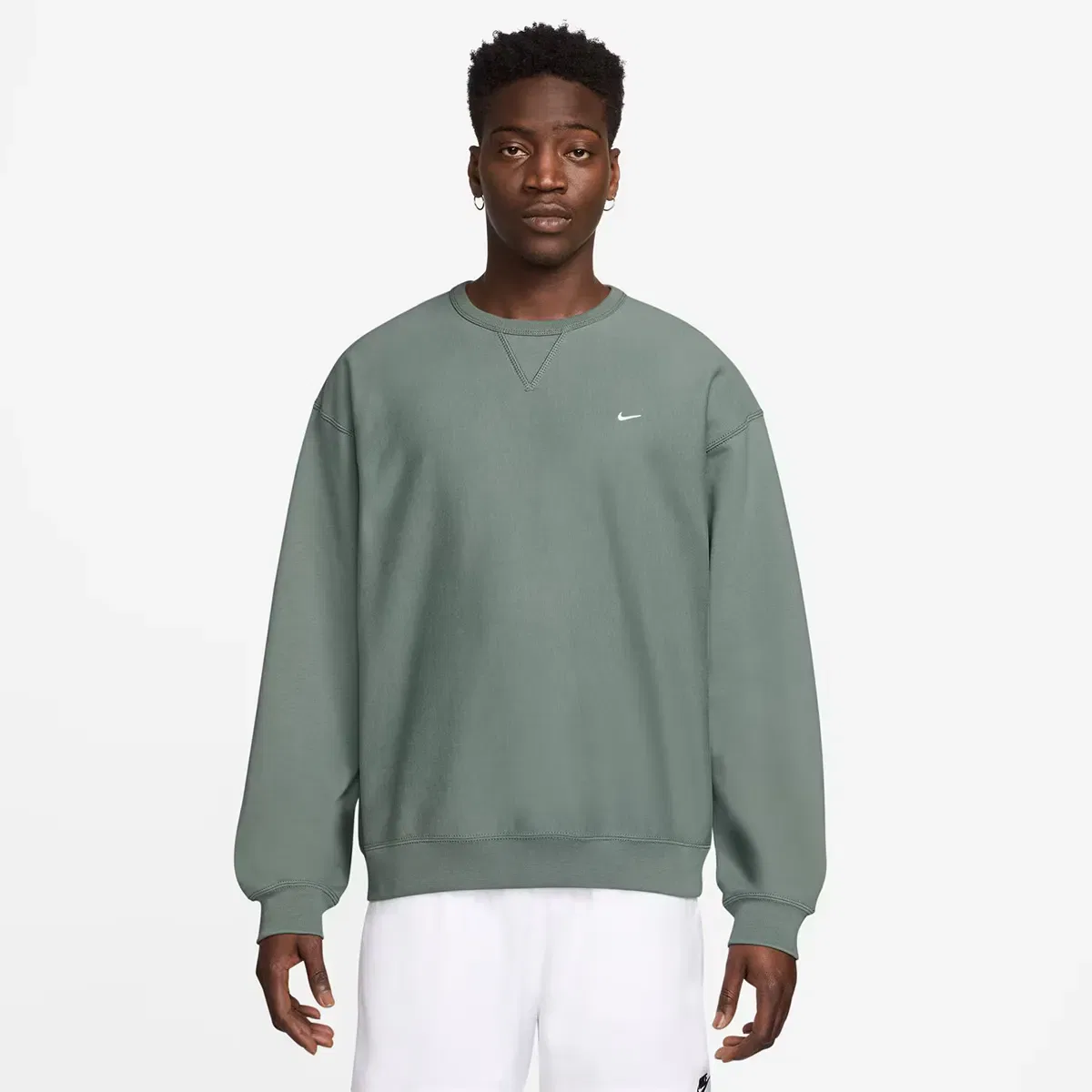 Мужская худи с флисом Solo Swoosh Nike, Verde
