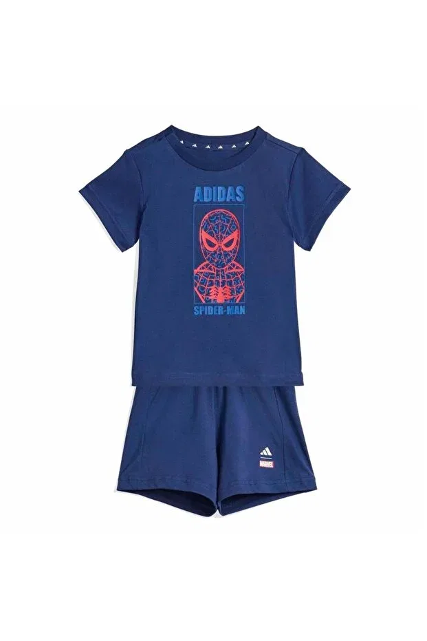 Детский комплект шорт для мальчиков с коротким рукавом Adidas, Blue