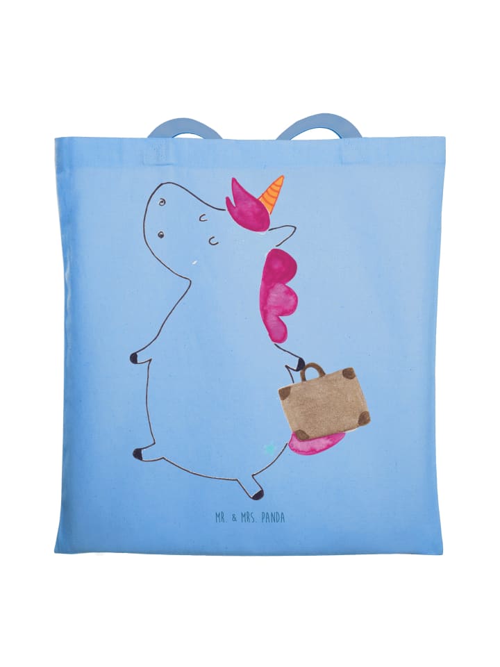 

Сумка-тоут Unicorn Tote Bag Case без слогана в цвете Sky Blue Mr. & Mrs. Panda