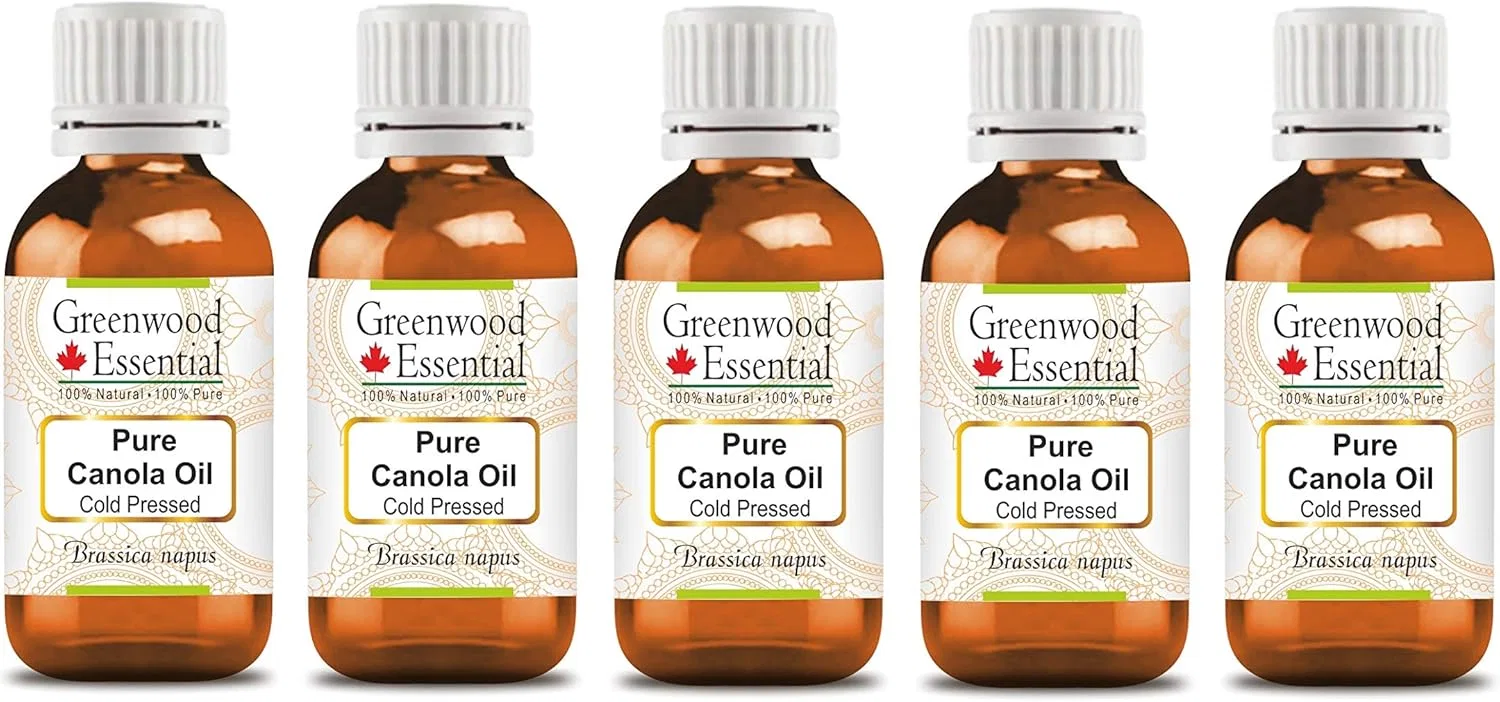 Масло для тела Canola Oil, Greenwood Essential, набор 5x100 мл