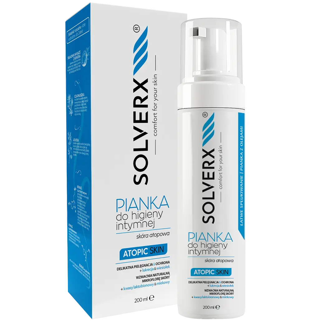 

Solverx Atopic Skin пена для интимной гигиены, 200 мл