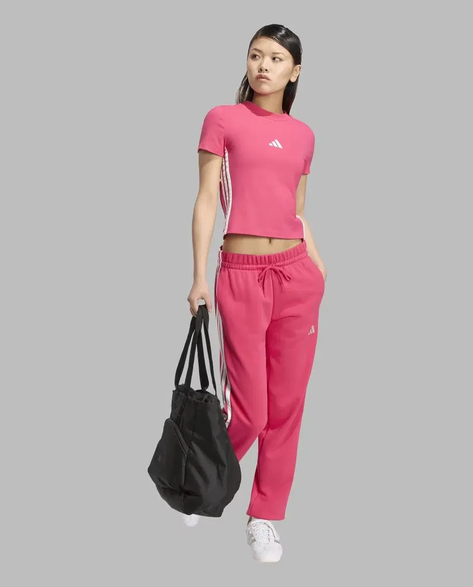 Женская футболка хлопковая adidas, Rosa — фото 3