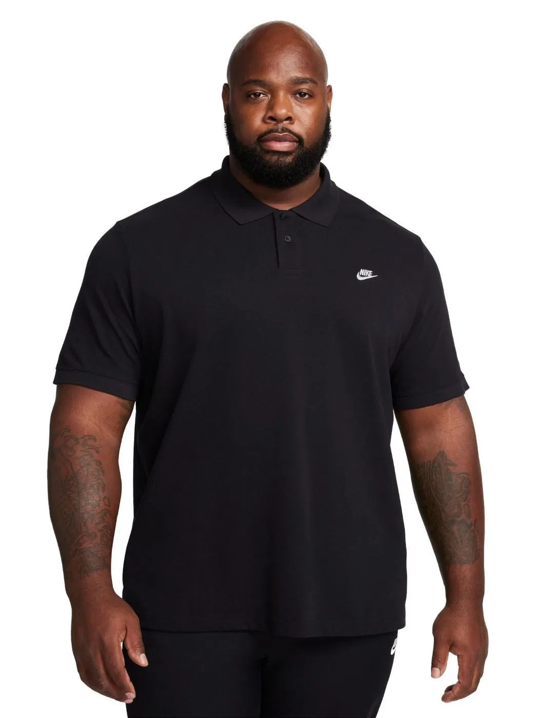 Мужская хлопковая футболка Nike, Цвет: Schwarz