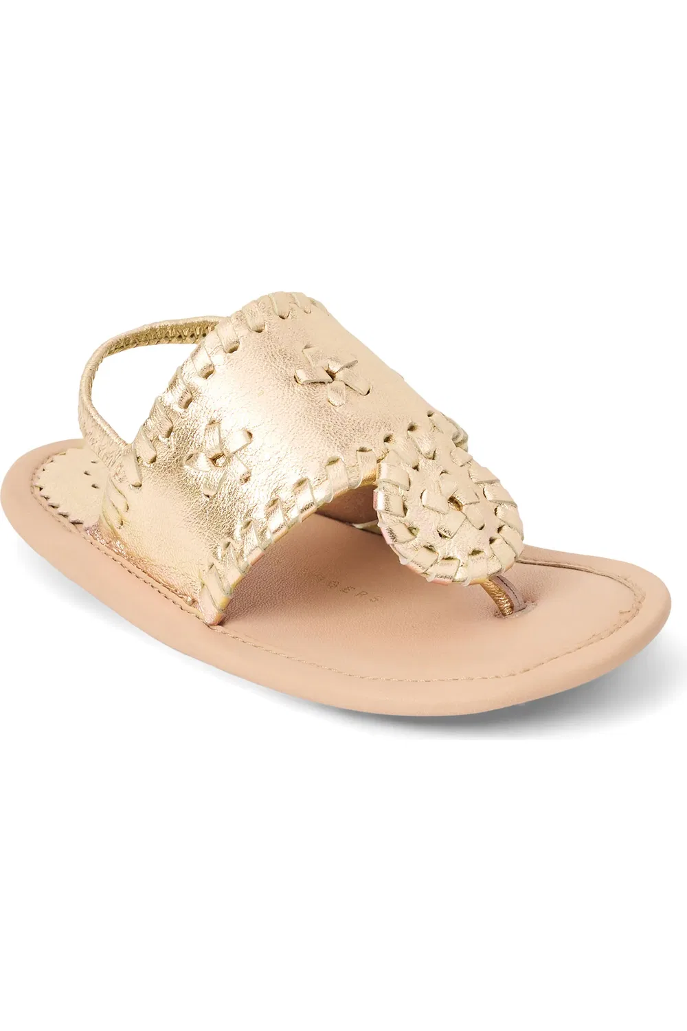 Сандалии детские со страховочным ремешком Jacks Slingback Jack Rogers, Platinum
