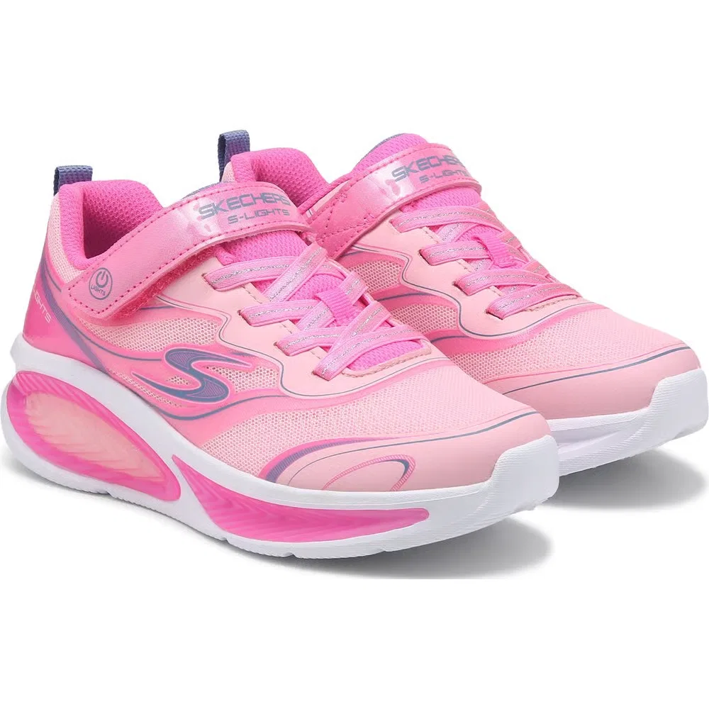 Детские кроссовки с космическим свечением Skechers, Pink