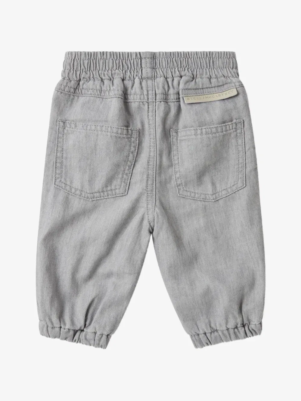 Джинсы с эластичным поясом и принтом в виде белки Stella McCartney Kids, серый — фото 2
