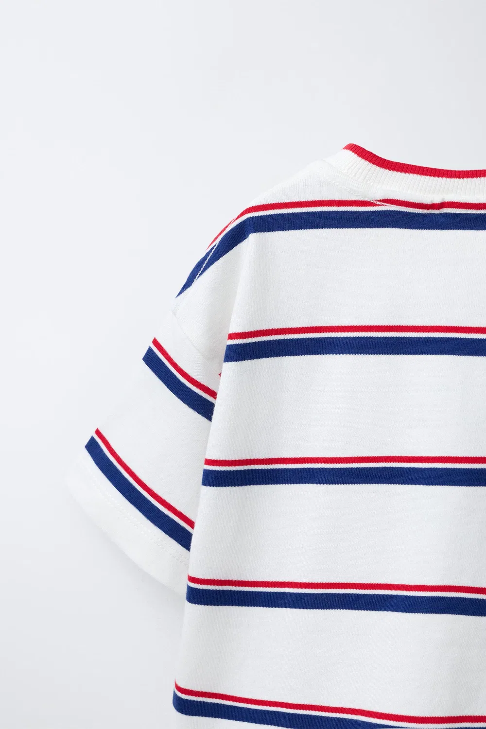 Полосатая футболка ZARA, Blue — фото 4