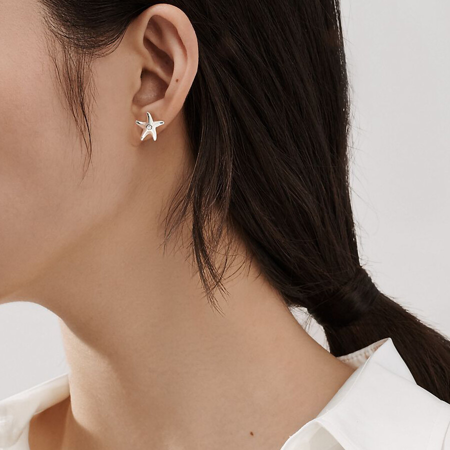 Серьги Tiffany & Co. Elsa Peretti Starfish, серебро — фото 2